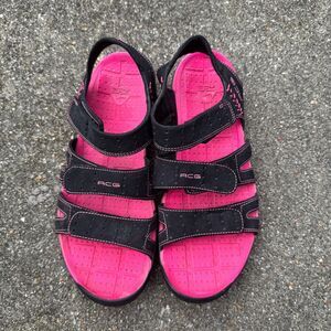 Nike ACG Sport Sandals Womens Size 11 Black Pink Strappy Hiking Trail 317519-062